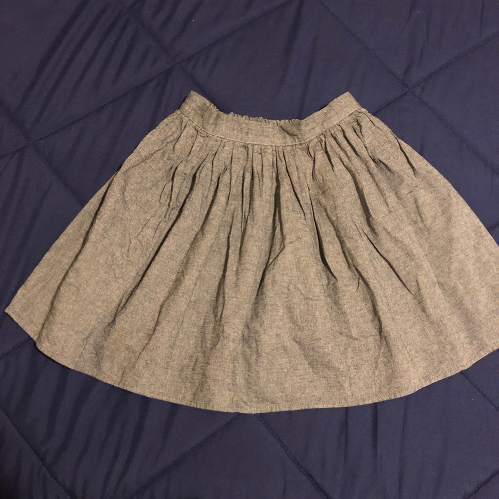 Classic American Apparel gray cotton flared mini!